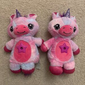 Star Belly Dream Lites Pink & Purple Unicorn Kids Night Light Projector x 2